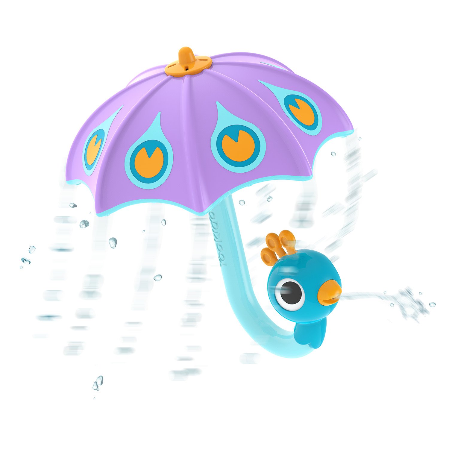 Yookidoo - Fill 'N' Rain Peacock Umbrella - Purple - (YO40226) - Leker