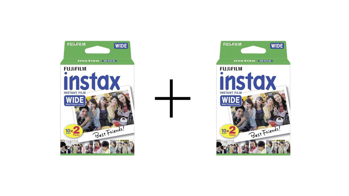 Fuji - Instax WIDE film 20shots - BUNDLE med 2 x 20shots