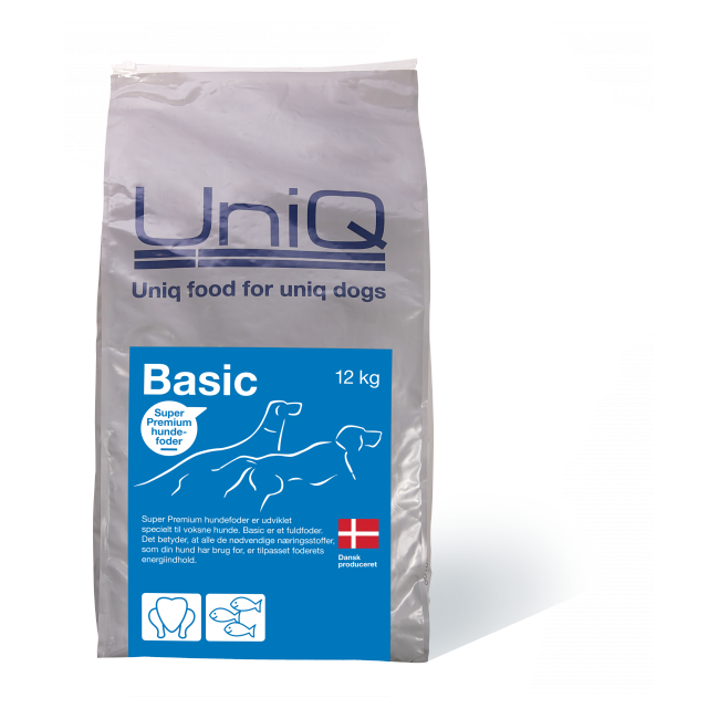 UniQ - Hundefoder Basic Adult  12 kg