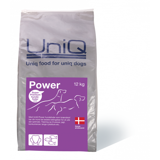 UniQ - Dog food Power Adult 12 kg - (103) - Kjæledyr og utstyr