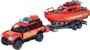 Majorette - Land Rover Fire Rescue w. Boat (213716001038 ) thumbnail-1