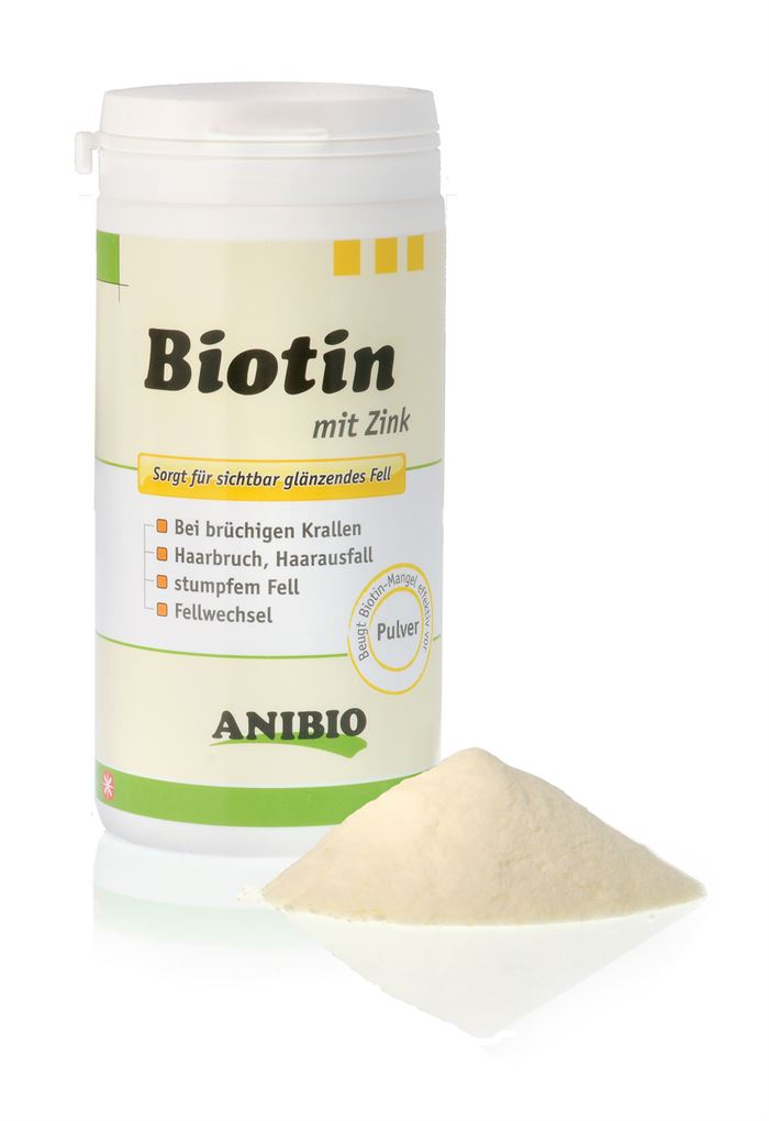 Anibio - Biotin with zink 220gr - (77100) - Kjæledyr og utstyr