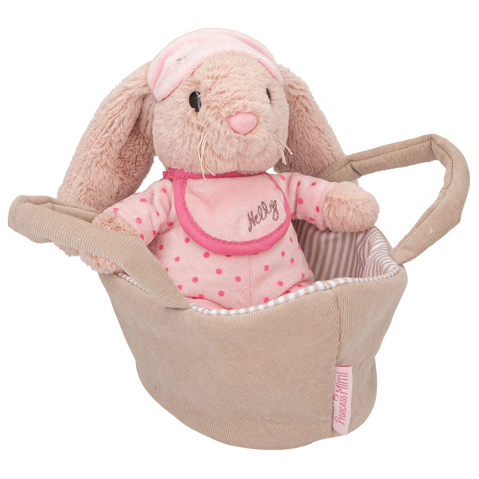 Princess Mimi Plush Bunny Nelly In Basket ( 0412454 ) - Leker