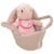 Princess Mimi Plush Bunny Nelly In Basket ( 0412454 ) thumbnail-1