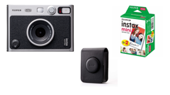 Fuji - Instax Mini Evo Hybridkamera-PAKET mit Film und Tasche