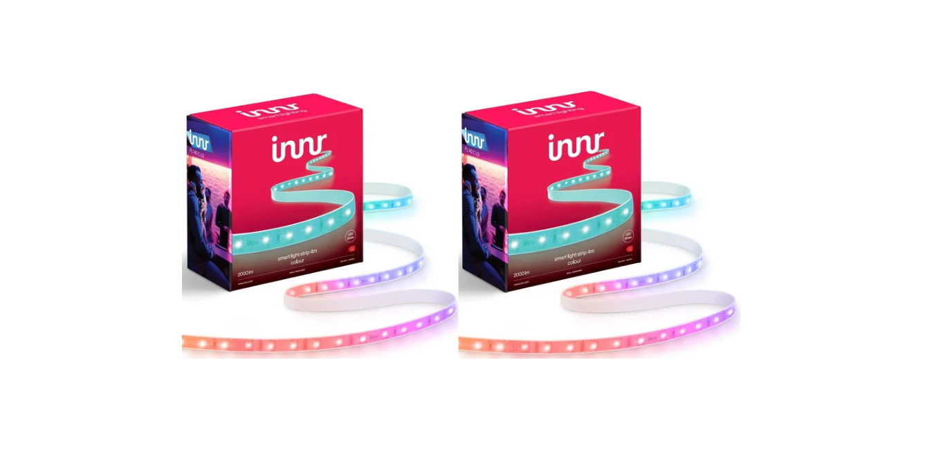 Innr - 2 x Smart Flex light strip 4m RGBW Zigbee - Bundle