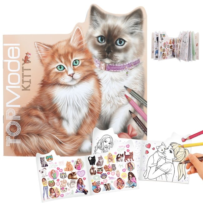 (Bundle ) TOPModel Kitty Colouring Book ( 0412713 )