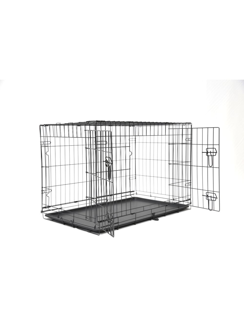 Nordic Paws - Wire cage black S 63 x 44 x 50 cm - (540058526924) - Kjæledyr og utstyr