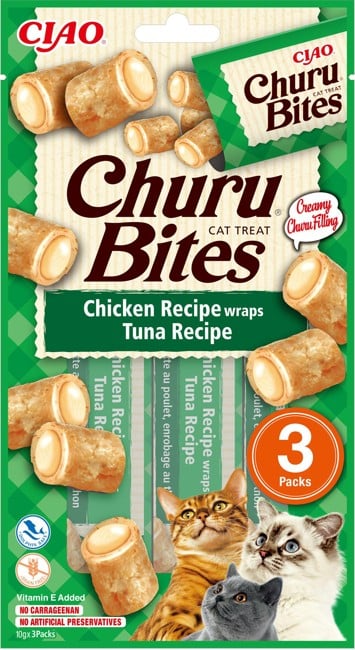 CHURU - Bites Chicken And Tuna Wrap 3pcs- (798.5060)