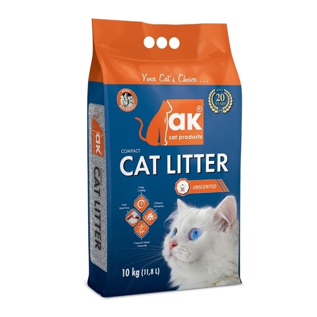 AK - Cat litter without scent  10 kg - (54997)
