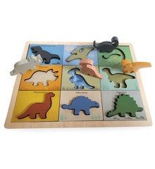 Magni - Dino puzzle in wood 100% - 3275