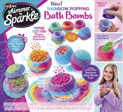 SHIMMER N SPARKLE RAINBOW POPPING BATH BOMBS (17345)