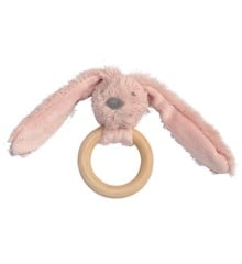 Happy Horse - Rabbit Richie Wooden Teething Ring - 12 cm - Old Pink - 133191