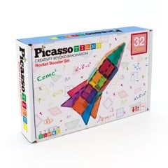 Picasso Tiles - Rumskib Booster Sæt - 32 stk