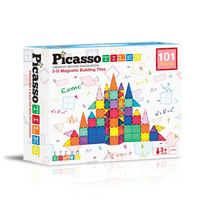 Picasso Tiles - 3-D Magnetic Building Set (101 pcs) (PT101)