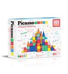 Picasso Tiles - 3-D Magnetic Building Set (101 pcs) (PT101)