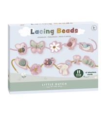 Little Dutch - Lacing Beads Little Pink Flowers - 120747