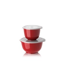 Rosti - NEW Margrethe bowls, Set of 2 + lids - Red