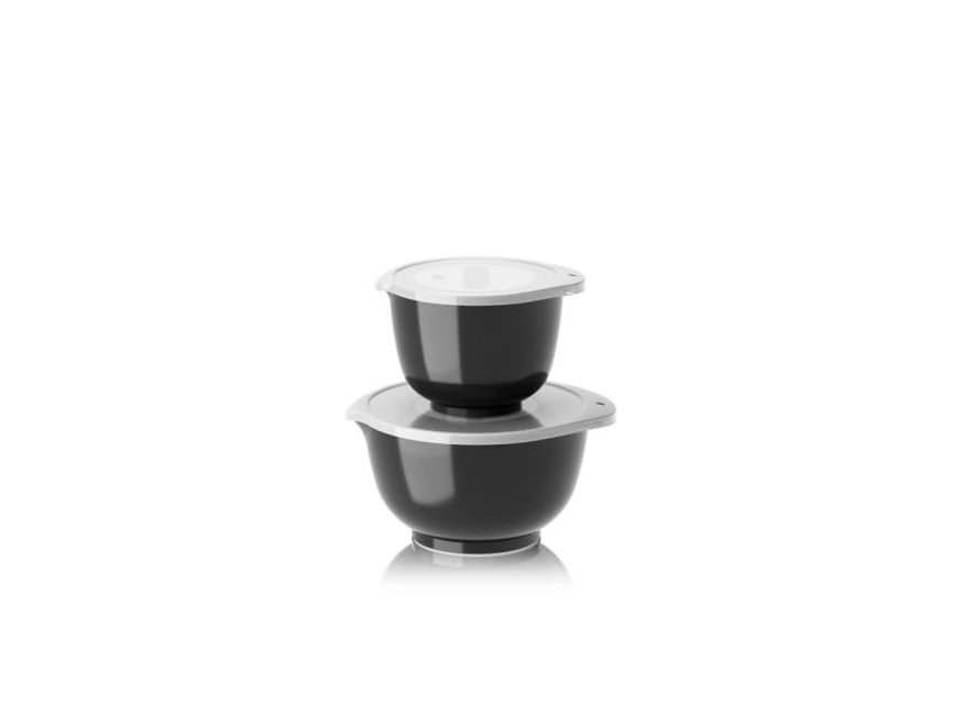 Rosti - NEW Margrethe bowls, Set of 2 + lids - Carbon black