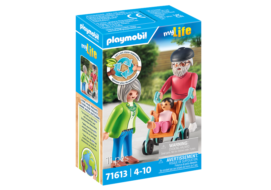 Playmobil - Grootouders met baby (71613)