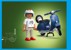 Playmobil - 1969 Vespa 150 Sprint Veloce, Blau (71622) thumbnail-2