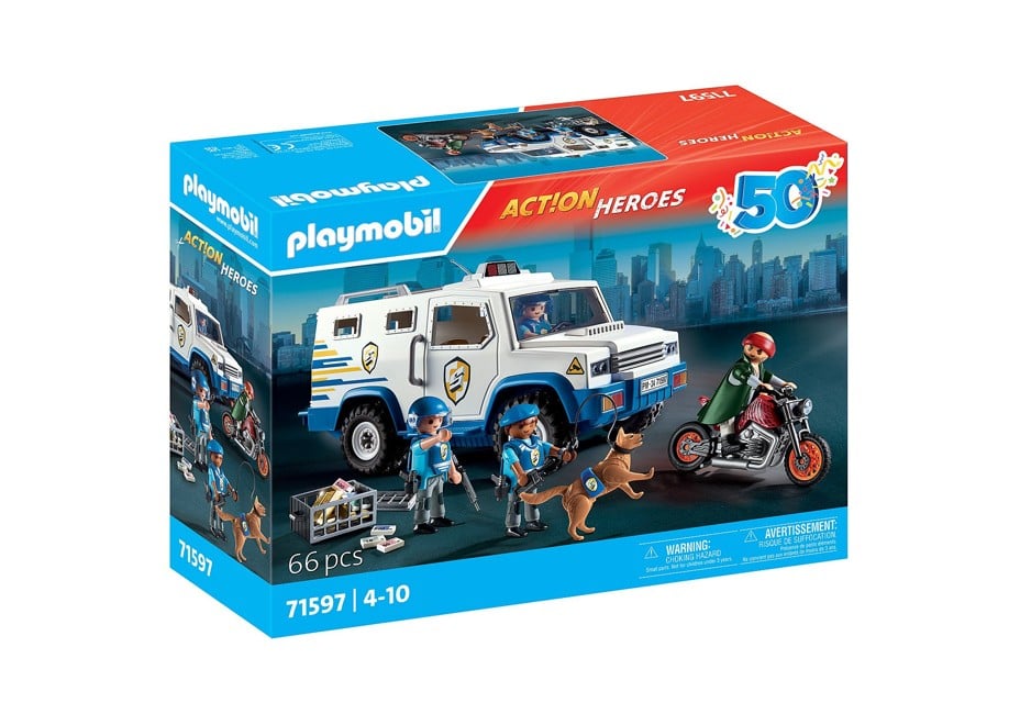 Playmobil - 50 ÅR Politiets pengetransportvogn (71597)