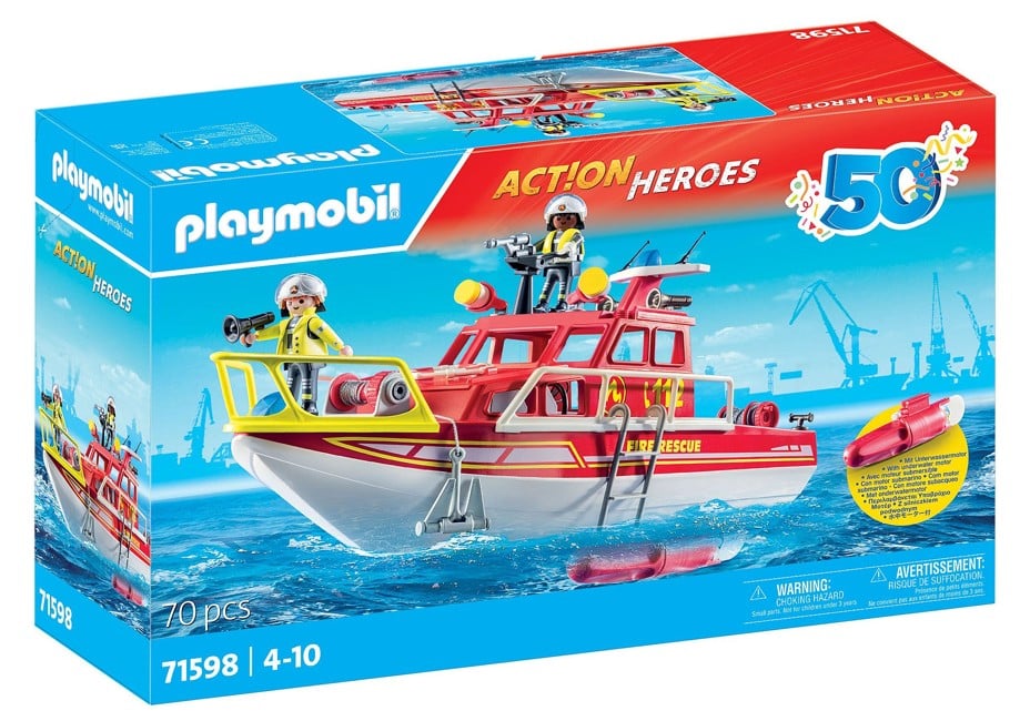 Playmobil - 50 ÅR Brandslukningsbåd (71598)