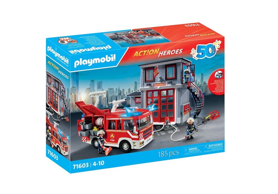 Playmobil - 50 ÅR Brandstation megasæt (71603)