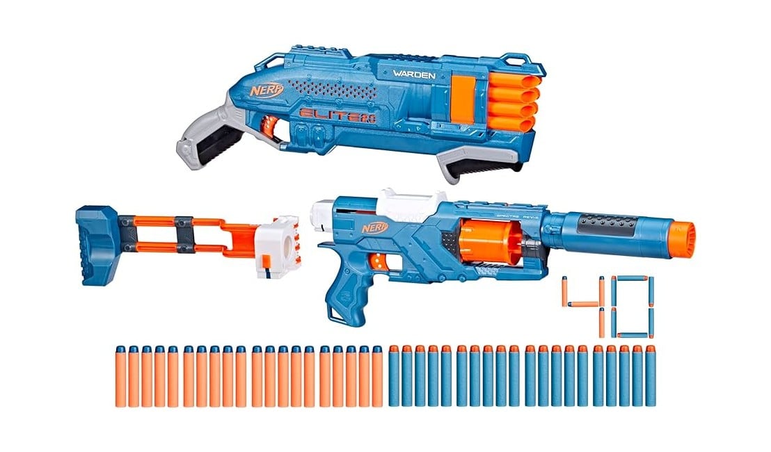 NERF - Elite 2.0 dobbelt forsvarspakke og pilesæt