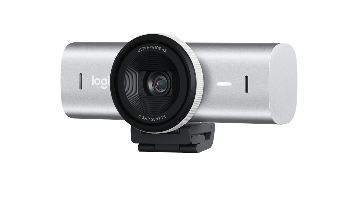 Logitech - MX Brio Ultra HD 4K Collaboration and Streaming Webcam - Pale Grey