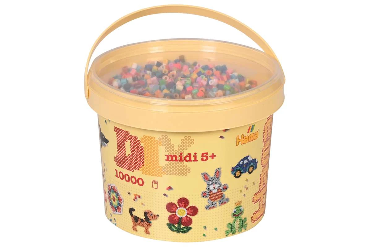 HAMA - Midi beads 10,000pcs pastel mix 68 (388068) - Leker