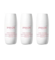 Payot - 3 x  Gentle Ritual Roll-On Anti-Perspirant Deo 24h Non Alcoholic 75 ml