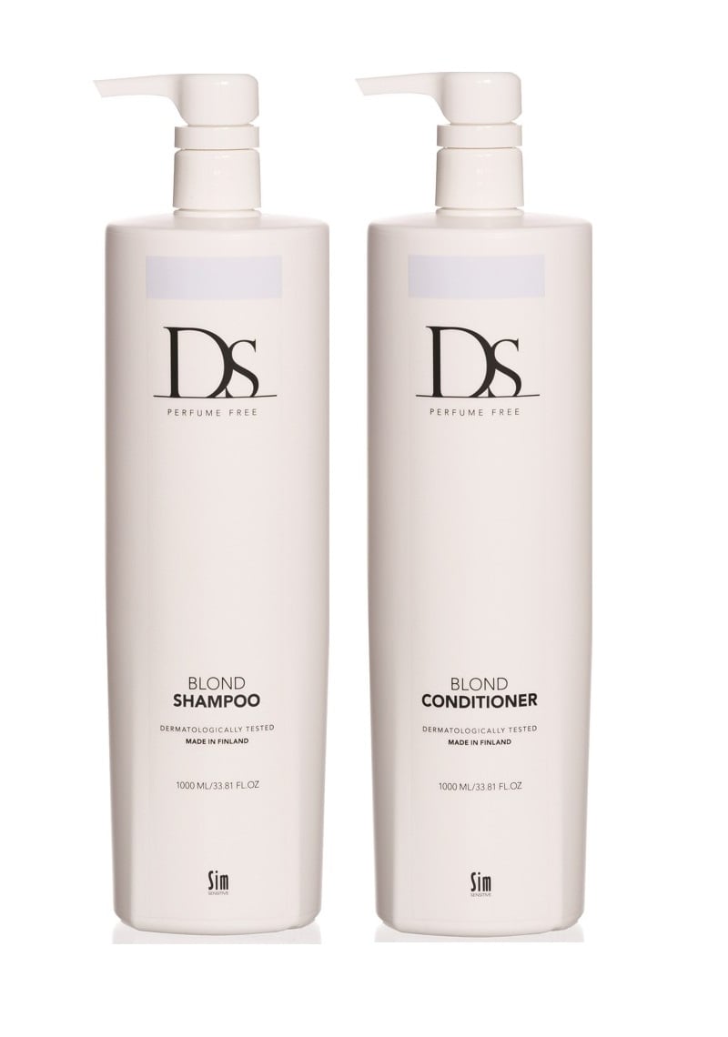 DS - Sim Sensitive Blonde Shampoo 1000 ml + DS - Sim Sensitive Blonde Conditioner 1000 ml - Skjønnhet