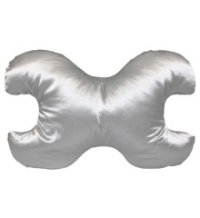Save My Face - Set large and small pillow with 100% silk cover Sliver