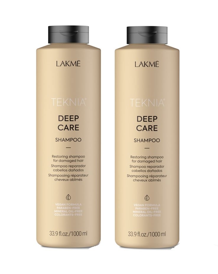 Lakmé - Teknia Deep Care Shampoo 1000 ml + Lakmé - Teknia Deep Care Conditioner 1000 ml - Skjønnhet