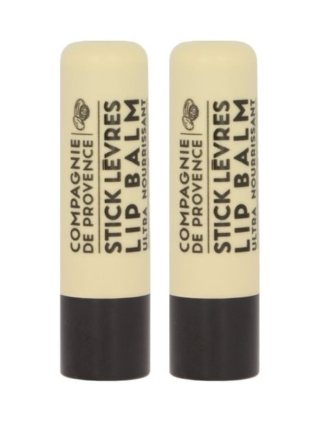 COMPAGNIE DE PROVENCE - 2 x Lip Balm Shea Butter 4,7 ml - Læbepomade