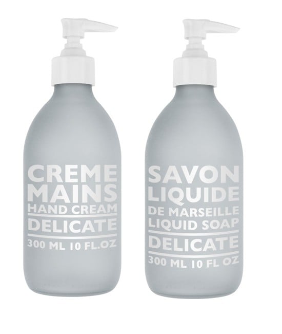 COMPAGNIE DE PROVENCE - Hand Cream Delicate 300 ml + COMPAGNIE DE PROVENCE - Liquid Marseille Soap Delicate 300 ml - Handcreme