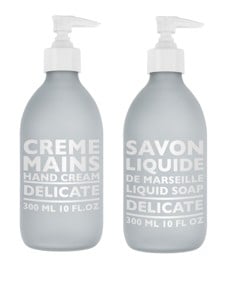 COMPAGNIE DE PROVENCE - Hand Cream Delicate 300 ml + COMPAGNIE DE PROVENCE - Liquid Marseille Soap Delicate 300 ml - Handcreme