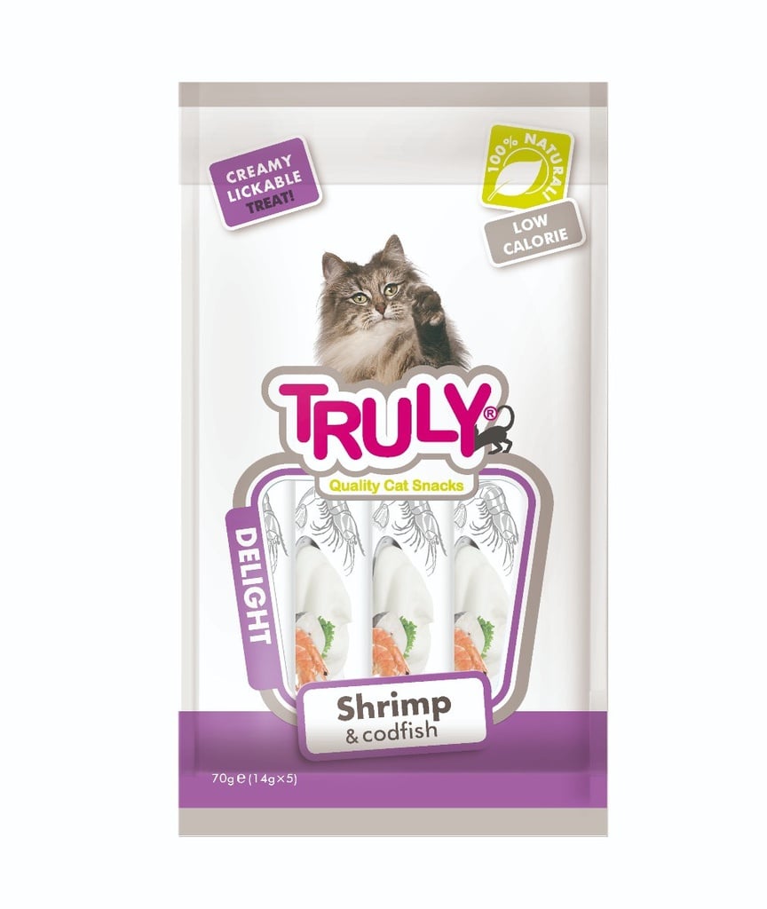 Truly - Cat Creamy Lickable Shrimp & Codfish 70g - (WP11377)