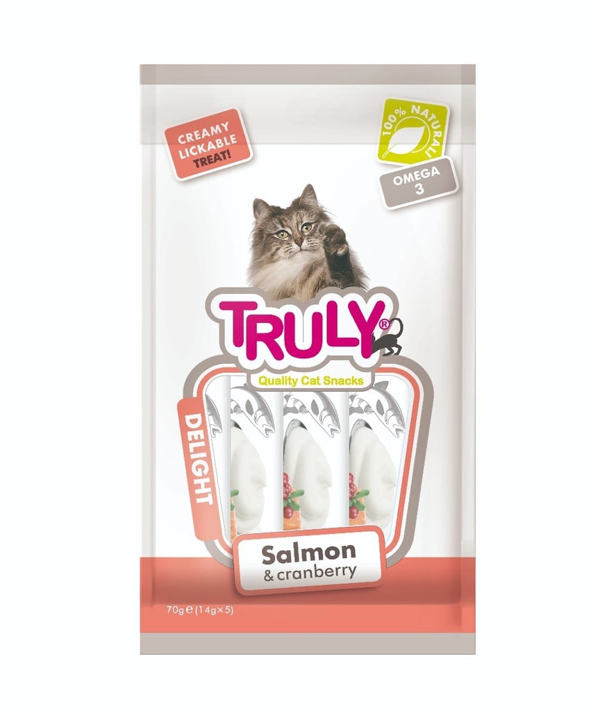 Truly - Cat Creamy Lickable Salmon & Cranberry 70g - (WP11379)