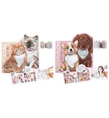 TOPModel Kitty Colouring Book ( 0412713 ) og TOPModel Doggy Colouring Book ( 0412714 )