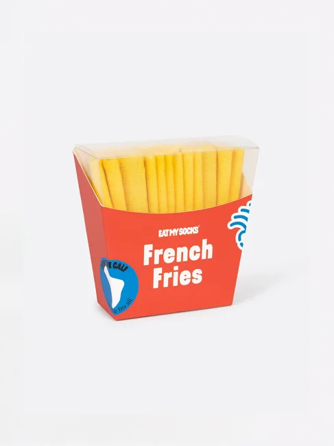 Strømper - French Fries - Gul - One size