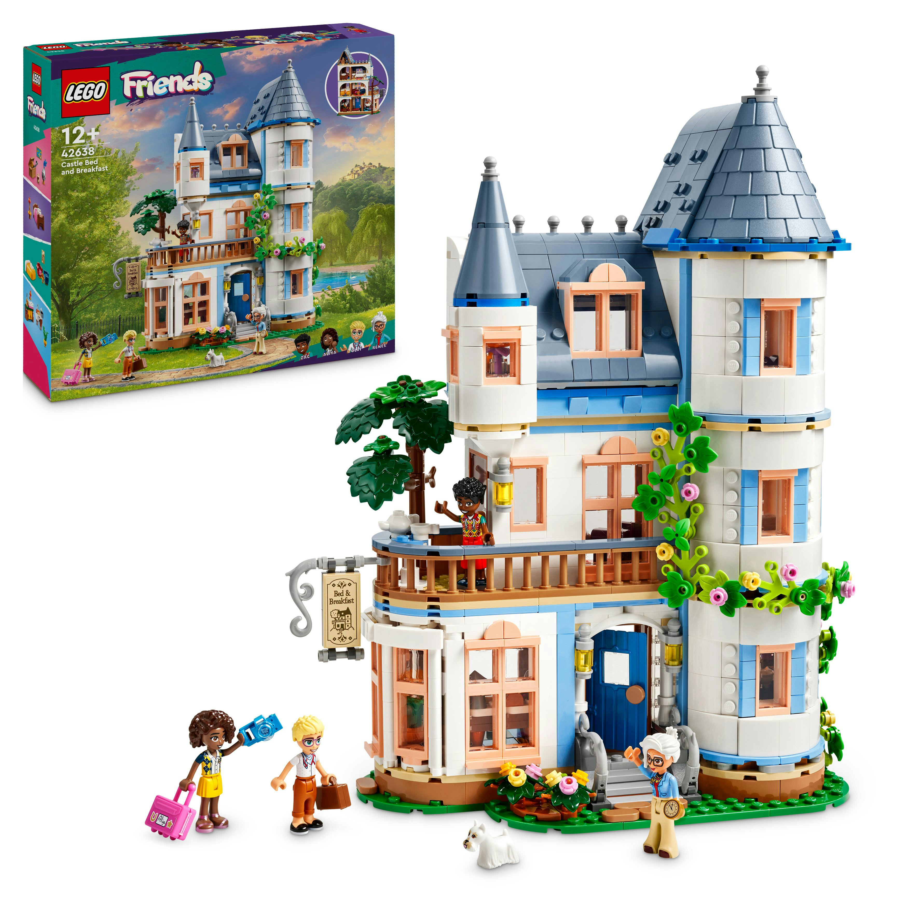 LEGO Friends 42638 Slottshotell med frokost -  Byggesett - Plast
