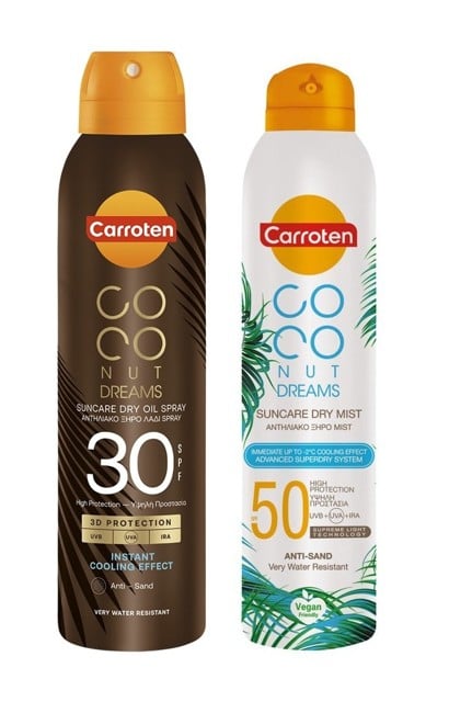 Carroten - Suncare Dry Oil SPF 30 150 ml + Carroten - Carroten Dry Mist SPF 50 Coconut Dreams 200 ml - Sonnencreme