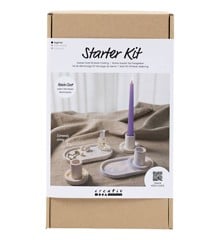 Starter Craft Kit - Resin Casting - 3 Candle Holders & 2 Trays (977539)