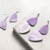 Mini DIY Kit - Smykker - Marmorerede øreringe - lys lilla thumbnail-4