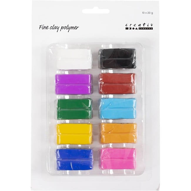 Fine Clay - Polymer - Colorful (10x20 g.)