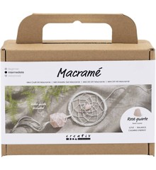 Mini DIY Kit - Macramé - Drømmefanger m/ Rosenkvarts Krystal