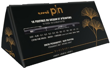 Uni - The Full Black Boc - Fineliner (18 stk)