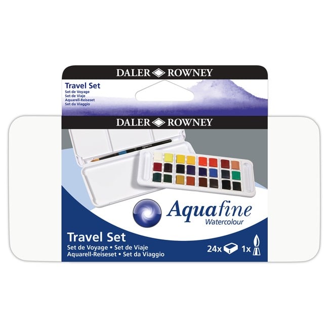 Daler-Rowney - Aquafine Rejsesæt 24 halve pander